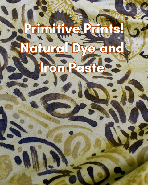 Space Camp: Solid as a Rock! Natural Dye and Iron Paste Screenprinting (8/15)